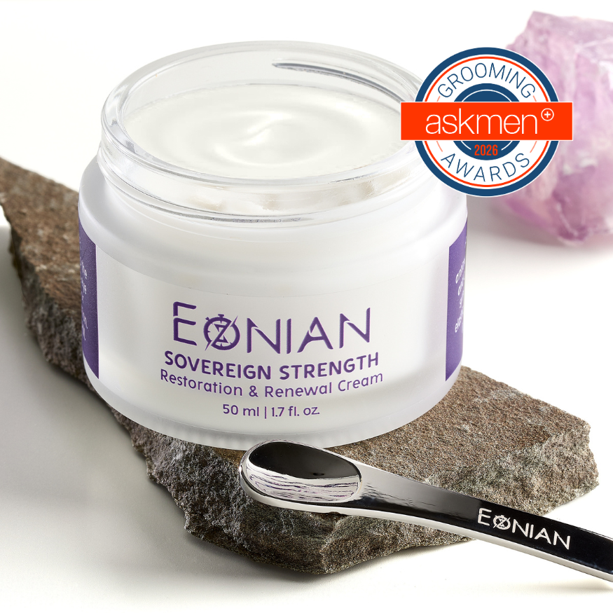 Eonian Skincare Sovereign Strength Restoration and Renewal Cream for Men over 40 years old. 