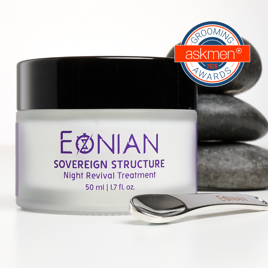 Eonian Skincare Sovereign Structure Night Revival Treatment for Men over 40 years old.