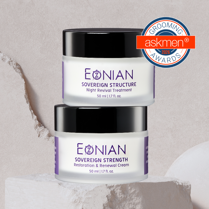 eonian skincare soverign structure and sovereign strength treatment for men