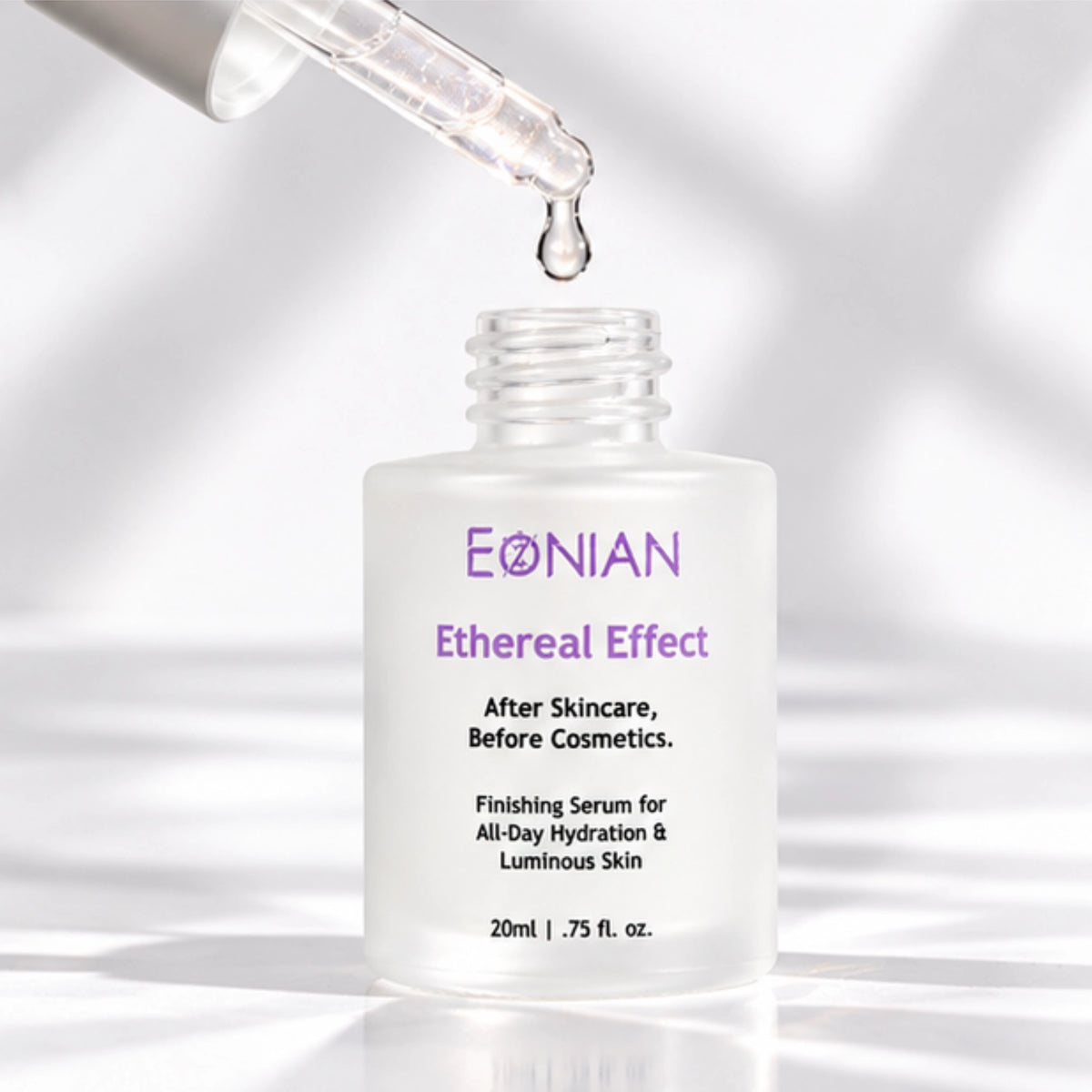 Hydrating finishing face serum for all-day hydration and luminous skin from Eonian Skincare