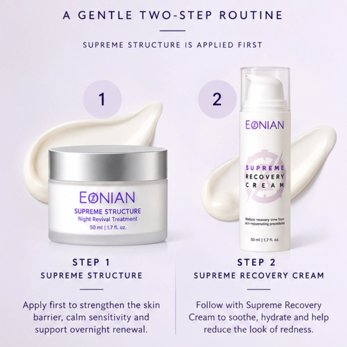 Day + Night skincare routine for combination skin over 40 years old