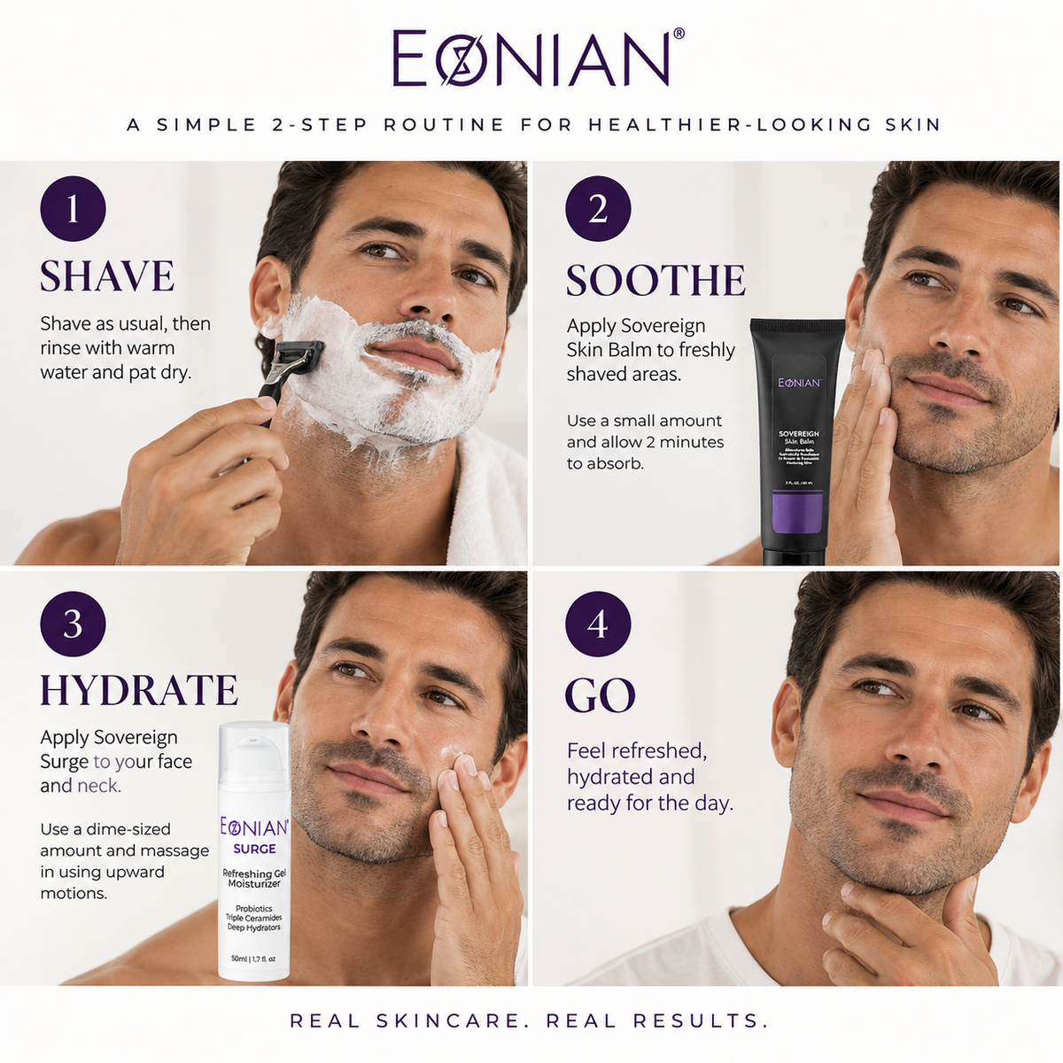 MEN'S 2 STEP SKINCARE ROUTINE HOW TO