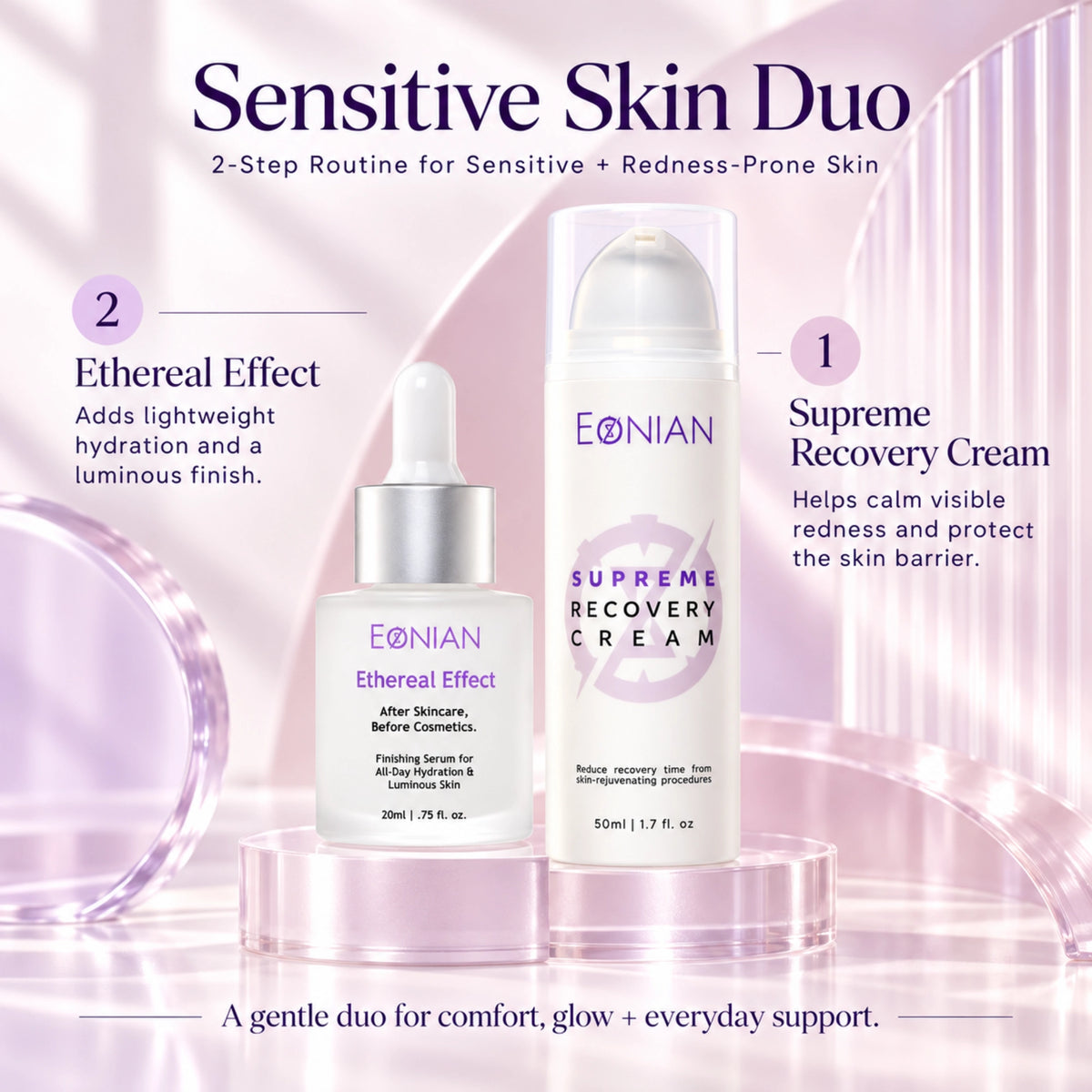 sensitive skincare routine for redness-prone or irritated skin
