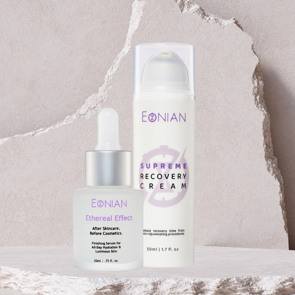 eonian skincare sensitive skin kit with finishing serum and recovery cream