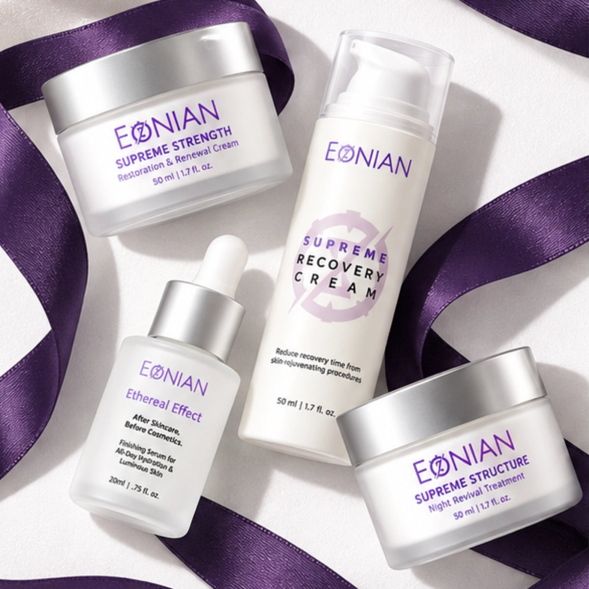 complete 4-step skincare routine for women over 40 years old from eonian skincare